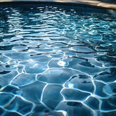 Fototapeta premium Nature's water reflection a tranquil pool scene captured in a serene environment