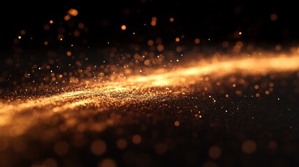 Fototapeta premium Golden Glitter Sparkles Abstract Background Design