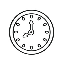 icon timer stopwatch line vector monochrome simple