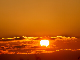 Sonnenuntergang im Winter