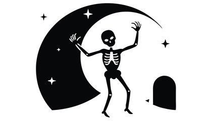 Skeleton Dancing in the Graveyard