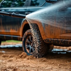 High Pressure Nozzle on Mud