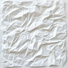 Obraz premium Abstract Texture of Crumpled White Paper: A Study in Light and Shadow