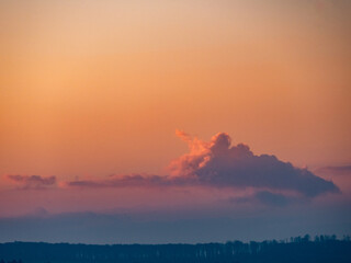 Sonnenuntergang im Winter