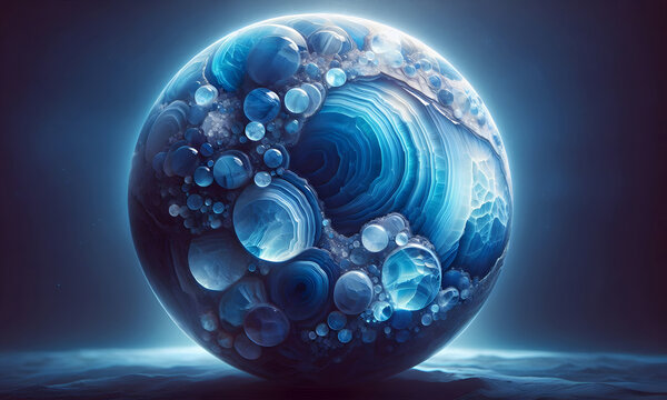 Sch&ouml;ner Edelstein, Indigolith, blau , der seine kostbare Natur zur Geltung bringt