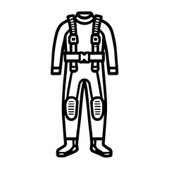 Simple Vector Icon of a Drysuits – Logo Design Illustration