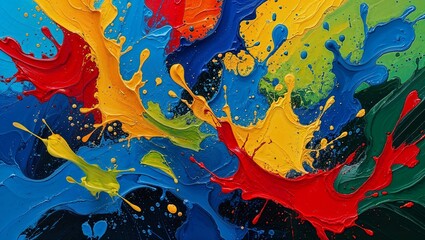 Colorful Abstract Art (Paint Splash)