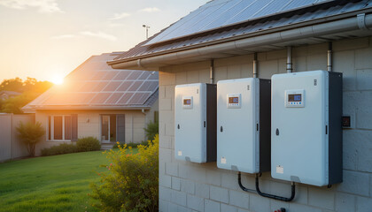 a sustainable energy solution with solar panels and battery storage systems. the benefits of integrating solar panels and battery storage in residential homes, environmental conservation
