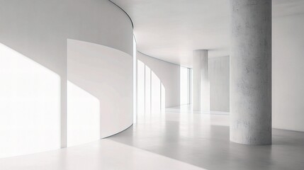 Fototapeta premium Modern Office Interior with Clean Lines and Minimalist Design
