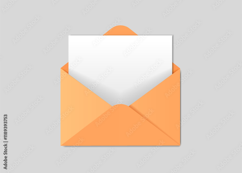 Aufkleber new message notification concept on realistic smartphone mockup. new email pop up. incoming, open me