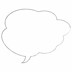 Speech bubble, round and simple