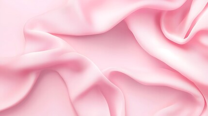 Soft Pink Silk Draped Fabric Abstract Background