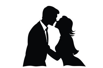 silhouette of a couple