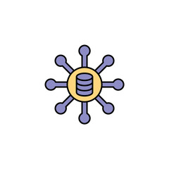 Icon a BIG DATA, isolated against a clean background.