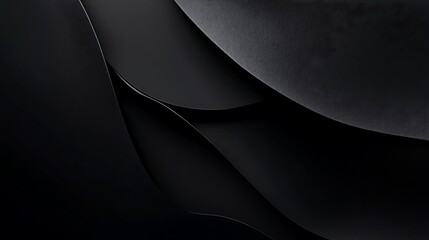 Abstract Black Curving Layered Design