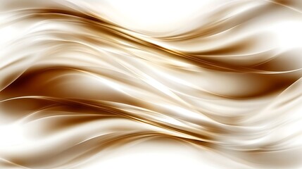 Obraz premium Abstract Brown and White Wave Design