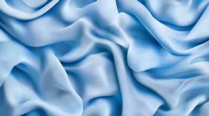 Obraz premium Light blue silk fabric texture background