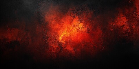 Vibrant grainy texture with yellow and red on black, offering a striking modern abstract pattern, comic book style