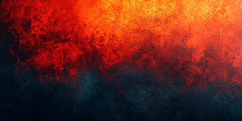 Dynamic yellow and red grainy texture on a black background, creating a bold and energetic abstract design, book illustration style