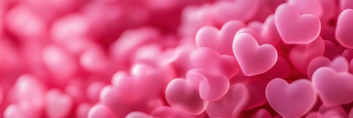 Valentine’s Day greeting card seamless background template with heart shape