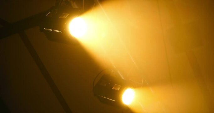 Stage Lights Turning On with light rays