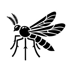 Simple Vector Icon of a German Catchfly – Logo Design Illustration