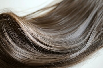 Naklejka premium A detailed view of a woman's long hair, great for beauty or lifestyle shots