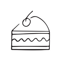sweets. sweet food. colored icons on the theme of sweets. candy. ice cream. vector. doodle. a set of goodies. a template for creating a poster. cake. a cupcake. hats made of cream.