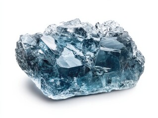 close up of a blueish crystal formation