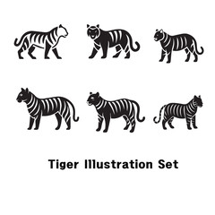 Set of tiger vector design