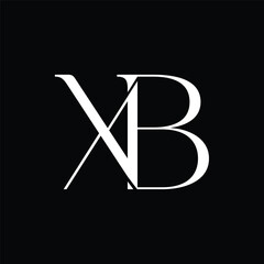Initial letter XB logo design 