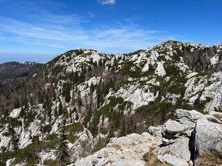Premuzic hiking trail or Premuzic Trail - Northern Velebit National Park, Croatia or Premuzic-Wanderweg or Premuzic's Trail (Pješački planinarski put Premužićeva staza - NP Sjeverni Velebit, Hrvatska)