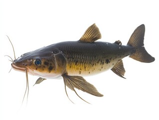 Fototapeta premium close up of a fish swimming with fins in motion