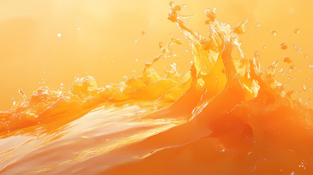 Fresh orange splash. Sunmist. Illustration