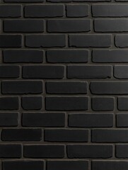 Obraz premium Dark black brick wall texture. Stylish dark grey brick pattern. Durable material. Modern design. Great background for various projects. Perfect for interior design projects. Suitable as wallpaper