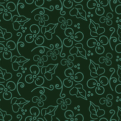Beautiful floral seamless pattern. Bright illustration, can be used for creating card, invitation card for wedding,wallpaper and textile