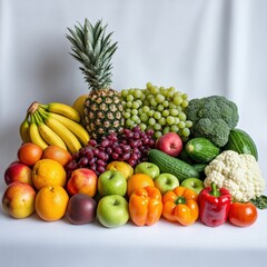 a vibrant assortment of fresh fruits and vegetables