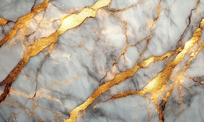 Gold marble abstract design countertop. Texture paint stone background pattern, Generative AI