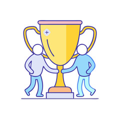 friendship trophy friendship trophy vector illustration - simple illustration of friendship trophy, perfect for logos friendship trophy