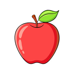 apple vector icon, apple vector illustration - simple illustration of apple, perfect for logos apple