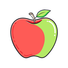 apple vector icon, apple vector illustration - simple illustration of apple, perfect for logos apple