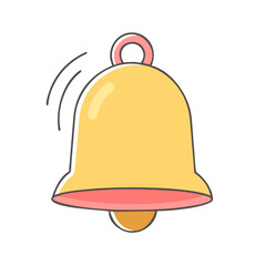 bell vector icon, bell vector illustration - simple illustration of bell, perfect for logos bell