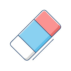 eraser vector icon, eraser vector illustration - simple illustration of eraser, perfect for logos eraser