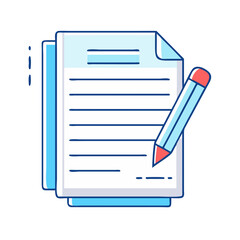 essay paper vector icon, essay paper vector illustration - simple illustration of essay paper, perfect for logos essay paper