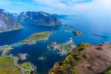 Reinebringen peak, Lofoten Islands, Norway