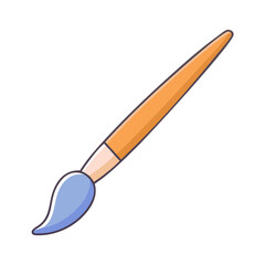 paintbrush vector icon, paintbrush vector illustration - simple illustration of paintbrush, perfect for logos paintbrush