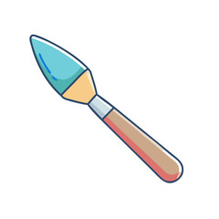 paintbrush vector icon, paintbrush vector illustration - simple illustration of paintbrush, perfect for logos paintbrush