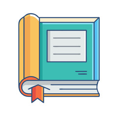 textbook vector icon, textbook vector illustration - simple illustration of textbook, perfect for logos textbook