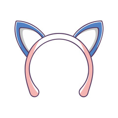 cat ear headband vector icon, cat ear headband vector illustration - simple illustration of cat ear headband, perfect for logos cat ear headband