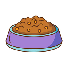 cat food bowl vector icon, cat food bowl vector illustration - simple illustration of cat food bowl, perfect for logos cat food bowl